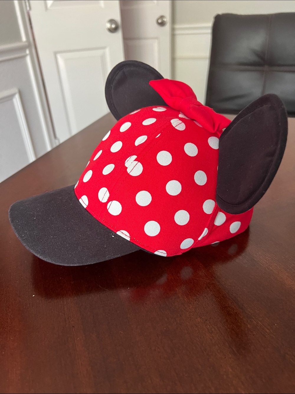 Disney Parks Red & Black Polka Dot Minnie Ear Cap